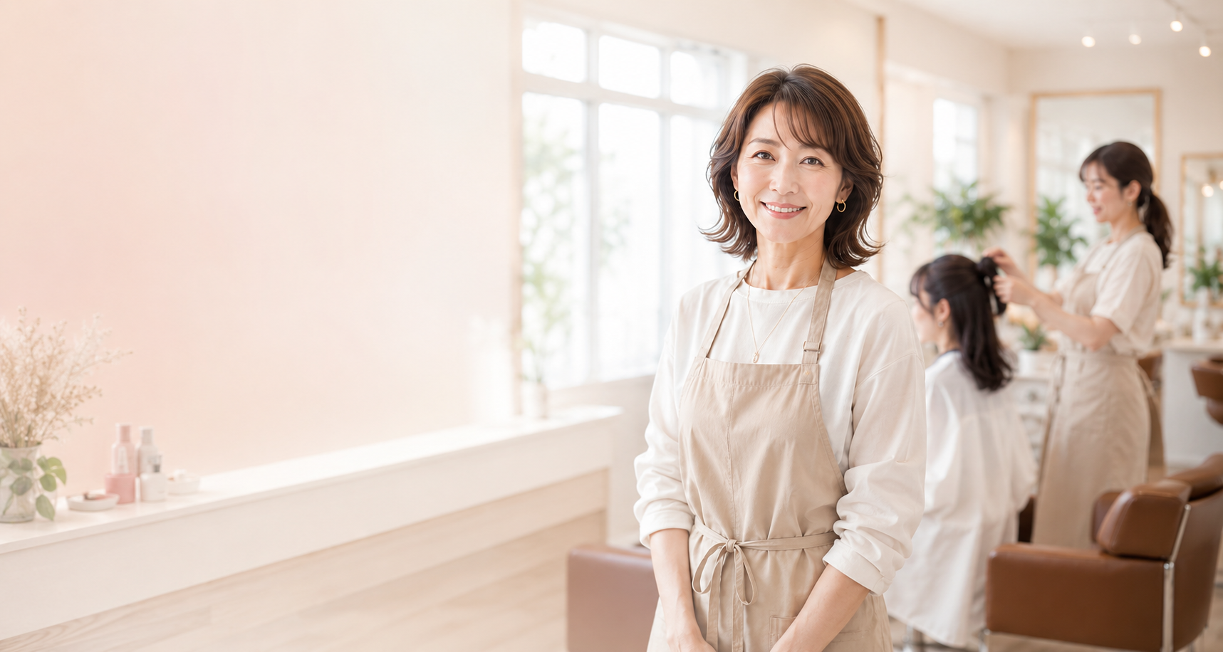 カラー専門店で働く女性カラーリスト